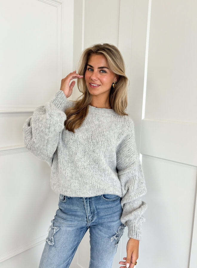 Soft Grey Wool Sweater